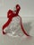 Vintage 20th Century Crystal & Glass Red Holiday Bells- Set of 3 For Sale - Image 10 of 12
