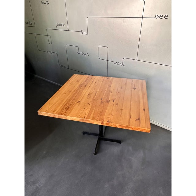 Charlotte Perriand Dining Table attributed to Charlotte Perriand for Les Arcs, France, 1960s For Sale - Image 4 of 15