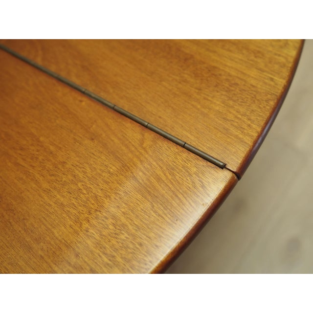 Orange Vintage Danish Round Mahogany Coffee Table, 1970s For Sale - Image 8 of 11