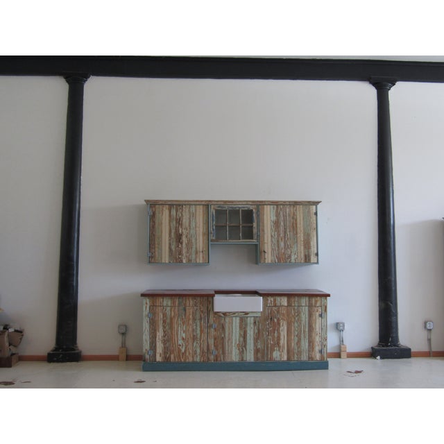 English Reclaimed Pine Kitchen Cottage Industrial Tiny Home For Sale - Image 3 of 15