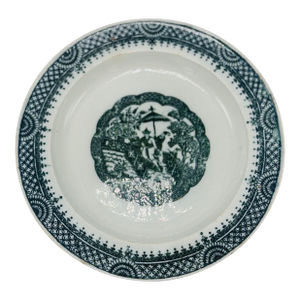 Circa 1790’s English Chinoiserie Leeds Ware Plate