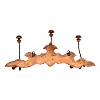 Antique French Wall Mounting Hat or Coat Rack, 1900 For Sale