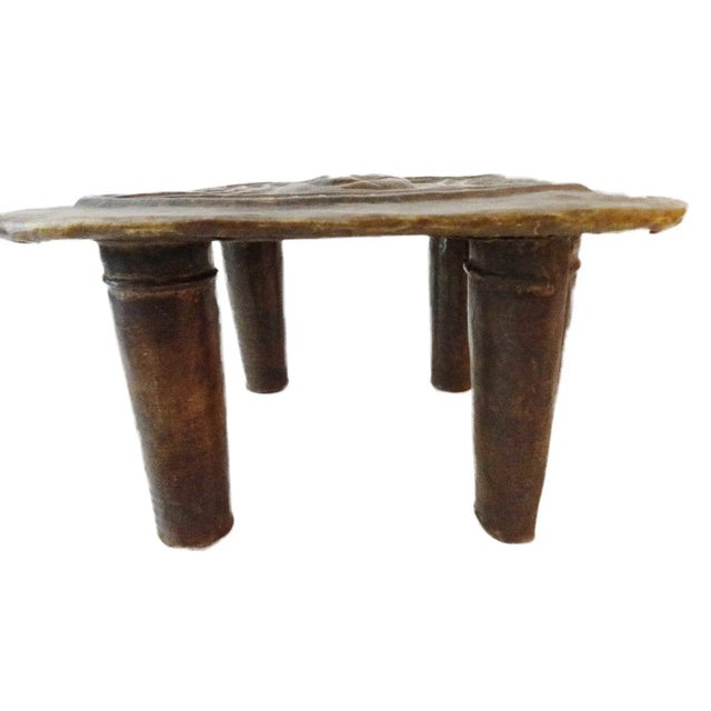 Old Bronze /Brass Ashanti Tribe Stool Ghana For Sale In New York - Image 6 of 6