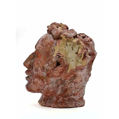 Sirio Pellegrini, Portrait Sculpture, 1960s, Terracotta For Sale - Image 3 of 6