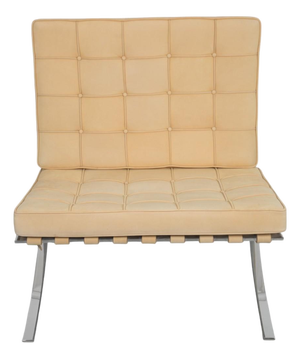 Barcelona Chair in Nubuck Leather by Ludwig Mies Van Der Rohe, 2010s