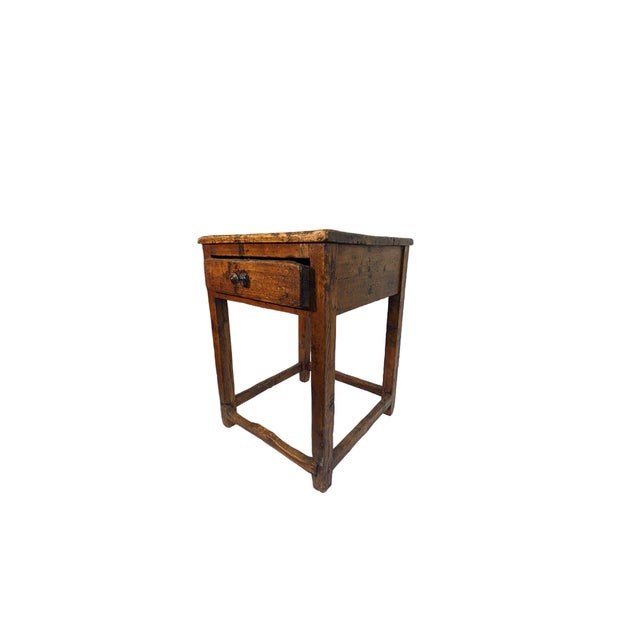 Rustic Poplar Cobbler's Table, 1800s For Sale - Image 3 of 4