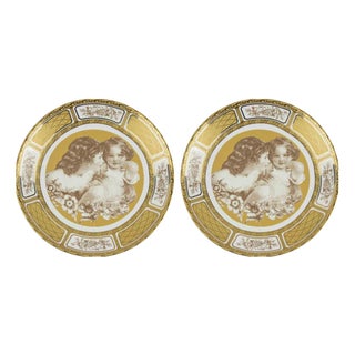 Limoges Porcelain Dishes, 1950, Set of 2 For Sale