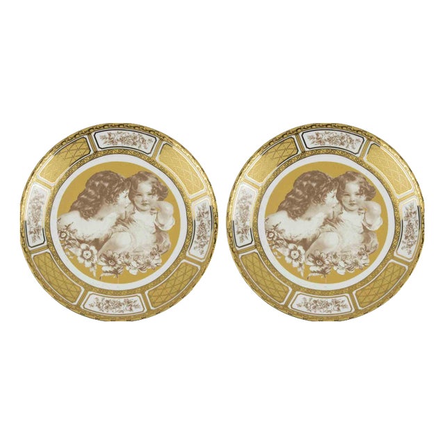 Limoges Porcelain Dishes, 1950, Set of 2 For Sale