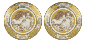 Limoges Porcelain Dishes, 1950, Set of 2