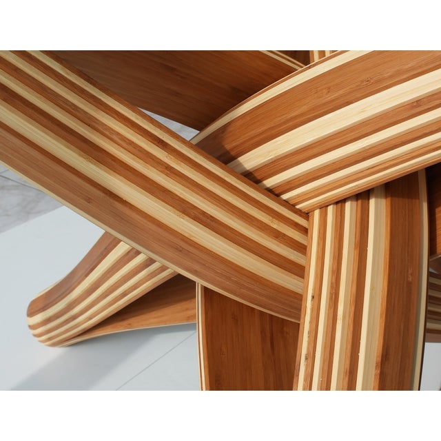 Not Yet Made - Made To Order Lock D Bamboo Dining Table Base by Jan Paul For Sale - Image 5 of 13