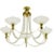 Murano Rope Glass and Brass Five-Arm Chandelier in the Manner of Barovier For Sale - Image 10 of 10