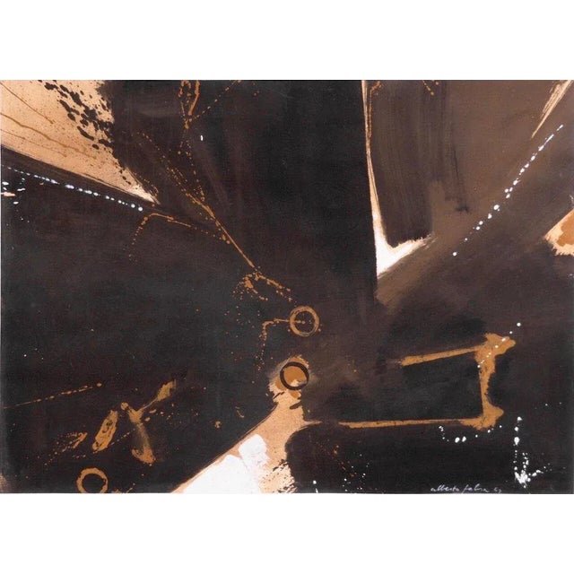 Fine french painting, unreadable signature, dated “69”with frame: h. 65 w. 82 cm h. 25.5 w. 32.2 in without frame: h. 47...