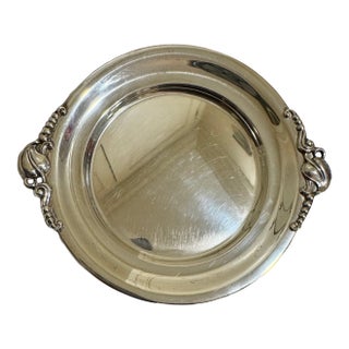 Mid 20th Century Art Nouveau Webster Sterling Appetizer / Trinket Dish / Wine Coaster For Sale