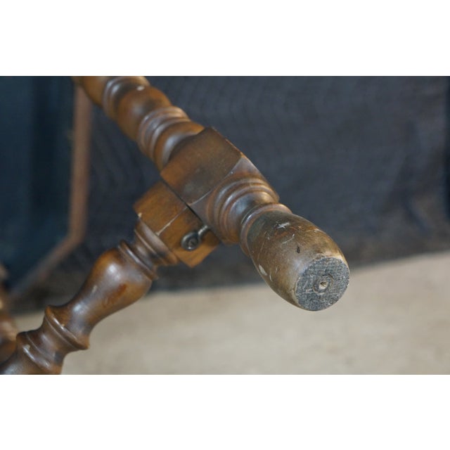 Antique Jacobean Style Walnut Burl Octagonal Parlor Side Accent Table For Sale - Image 14 of 15