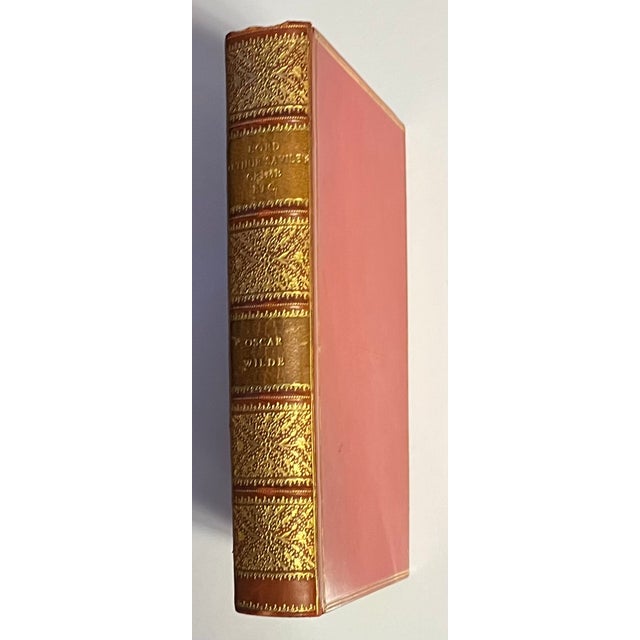 Fine Red Leather Binding - Lord Arthur Savile's Crime - By Oscar Wilde, London 1908 For Sale - Image 4 of 11