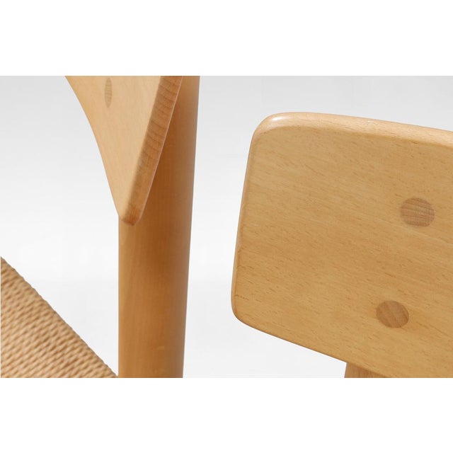 J39 Dining Chairs by Børge Mogensen for FDB Møbler, Denmark, 1950s, Set of 4 For Sale - Image 5 of 8