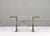 Metal Hollywood Regency Acrylic Glass and Brass Console Table by Charles Hollis Jones, 1980s For Sale - Image 7 of 15