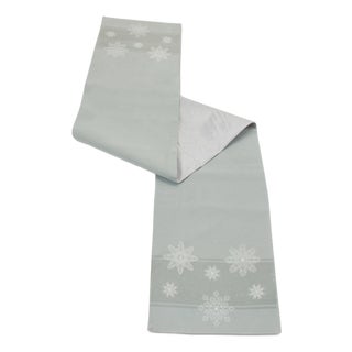 Embroidered Snowflake Table Runner 72"L For Sale