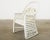Late 20th Century Set of Six Painted Wicker Rattan Garden Dining Armchairs For Sale - Image 5 of 12