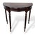 Vintage Mahogany Demi-Lune Hallway Table with Drawer For Sale - Image 3 of 8