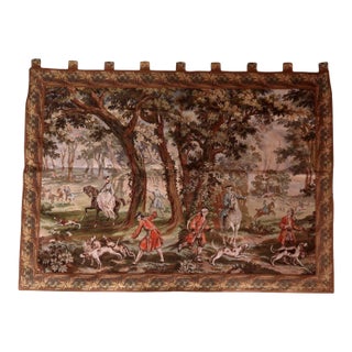 1950s, Mid-Century German Tapestry Wall Hanging 6.11' X 5.1' For Sale
