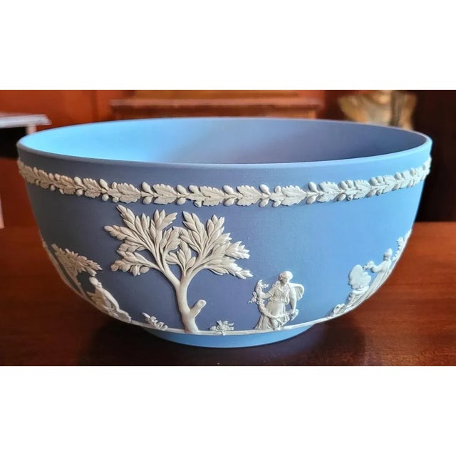 Wedgwood Jasperware Pale Blue Centerpiece For Sale - Image 9 of 9
