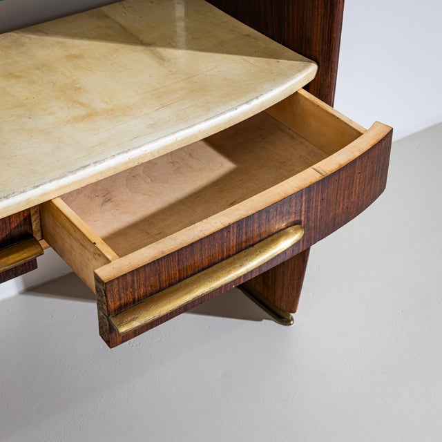 Wall Console With Parchment, Italy, 1960s For Sale In New York - Image 6 of 7