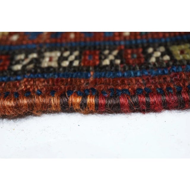 Ivory Late 18th Century Antique Khamseh Rug 5'0'' x 9'5'' For Sale - Image 8 of 12