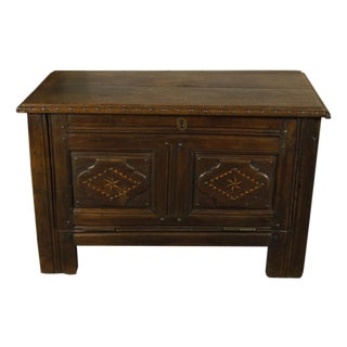 17th-C. French Inlaid Coffer For Sale