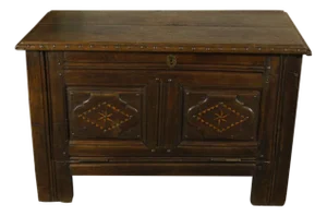 17th-C. French Inlaid Coffer