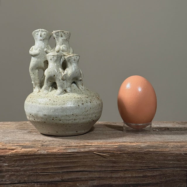 Artist: Solveig Cox (American, 1931–2017) Title: [Untitled Figural Vessel] Date: Mid-20th Century Medium: Glazed stoneware...