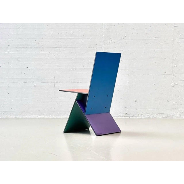 The chair pictured is the "vilbert" model, designed by danish designer verner panton for ikea in 1993. The chair is a rare...