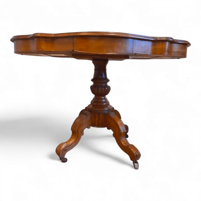Louis Philippe Table in Walnut Veneer For Sale - Image 18 of 18