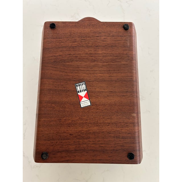 Wood Vintage Florence Knoll Walnut Two-Tier Pivoting Letter Tray — Knoll Associates For Sale - Image 7 of 7