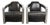 Industrial Black Cowhide Aviator Design Armchairs with Aluminium and Rivets, Set of 2 For Sale