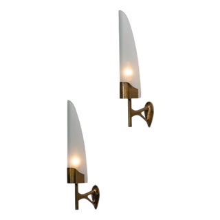 Model 2080 Sconces by Max Ingrand for Fontana Arte, Italy, 1955, Set of 2 For Sale