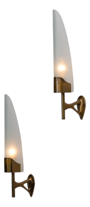 Model 2080 Sconces by Max Ingrand for Fontana Arte, Italy, 1955, Set of 2