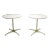 American of Martinsville Brass Based Tulip Styled Side Tables For Sale