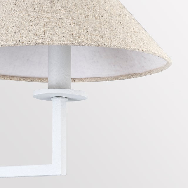 Contemporary Mitzi Gladwyne 29.5 in. 3 Light Chandelier in Texture White Finish For Sale - Image 3 of 7