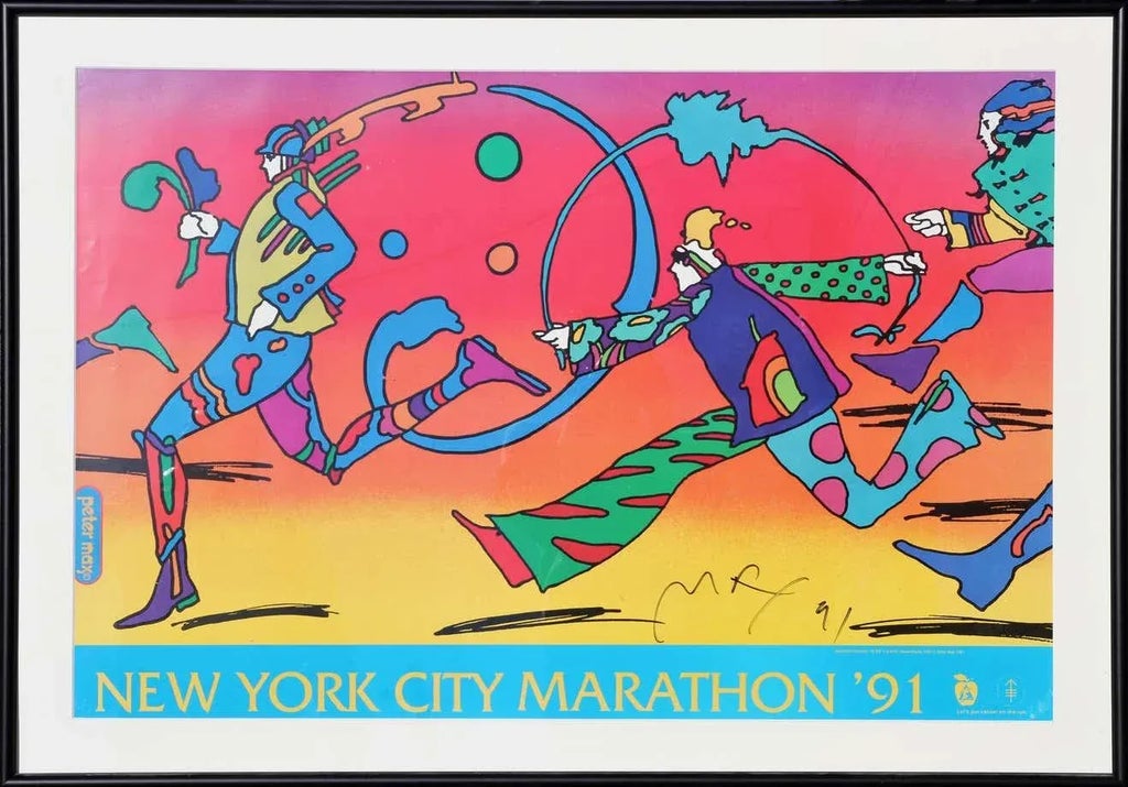 1991 Technicolor New York City Marathon Original Poster by Peter