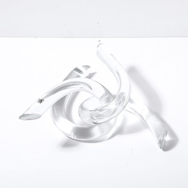 Mid-Century Organic Interlocking Sculpture in Hand-Blown Murano Glass by Seguso For Sale - Image 16 of 16