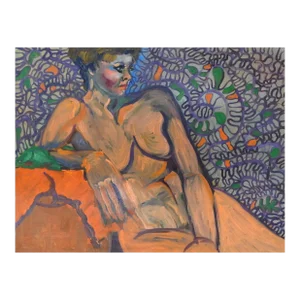 Late 20th Century Fauvist Style Female Nude Painting