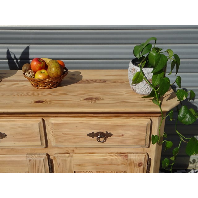 Natural Pine Sideboard, 1980s For Sale - Image 10 of 18