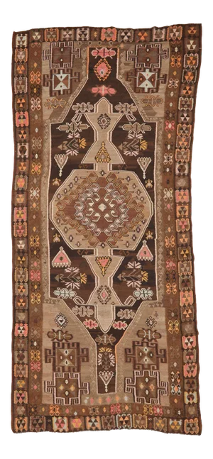 Vintage Turkish Wool Kilim Rug