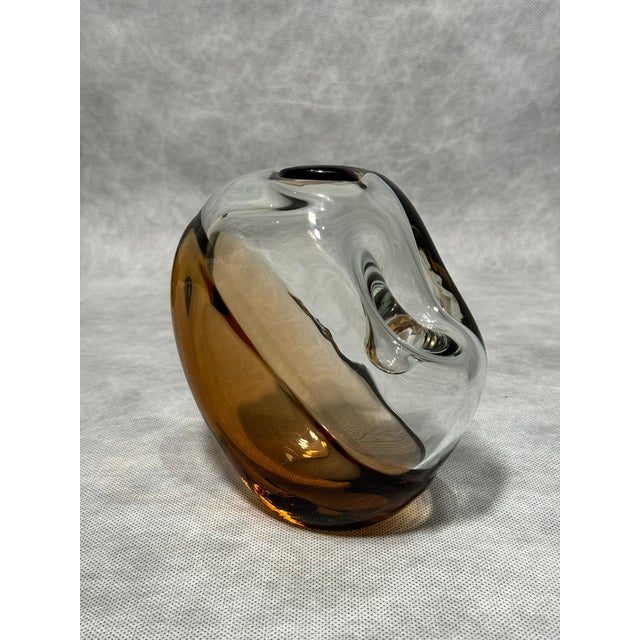 Mid-Century Modern Skrdlovice Art Glass Vase by Karel Wünsch, 1976 For Sale - Image 3 of 7