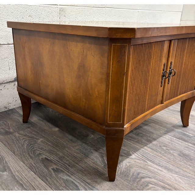 Mid 20th Century Vintage Mid Century Federal Inspired Regency Revival Style Cabinet For Sale - Image 5 of 12