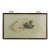 Vintage Chinese Fan Painting Fruit Still Life With Pomegranate and Grapes Framed Ink and Color on Paper With Calligraphy For Sale