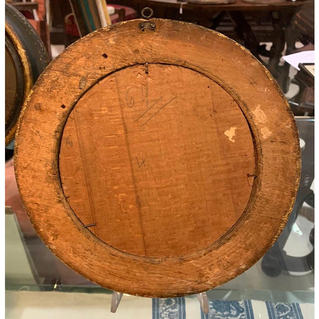 After Paolo Monaldi, Small Round Popular Scenes, Paintings, Set of 2 For Sale - Image 4 of 6