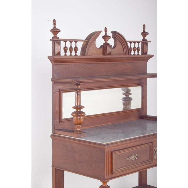 Antique Portuguese Henry II Style Carving Cabinet, 1920s For Sale - Image 4 of 12