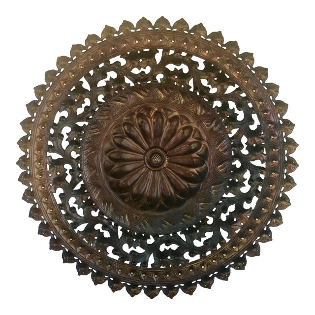 Italian Modernist Artist Egidio Casagrande Wall Medallion Sculpture Mid Century Modern C.1950 36.5" For Sale